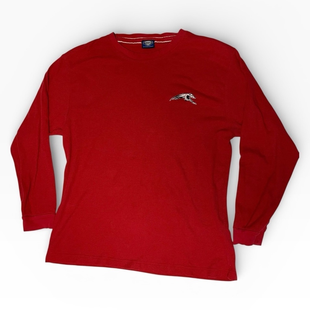 University of Indianapolis Concepts Sport Long Sleeve Waffle Knit Shirt – Red